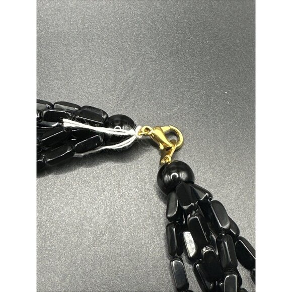 Park Lane Twist & Shout Beaded Necklace Black & Gold - NIB - Picture 2 of 4